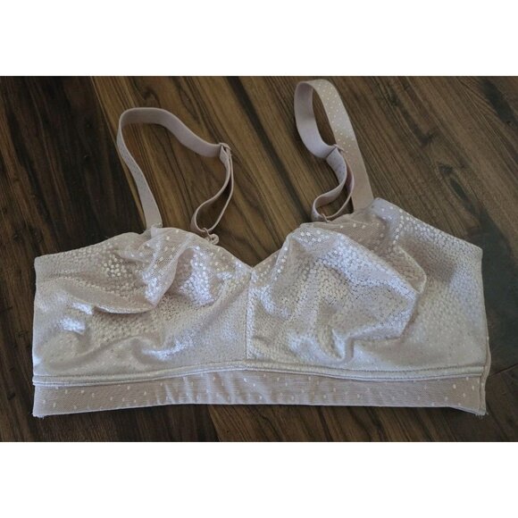 Wacoal Back Appeal Wire Free Bra 852303 Sz 34DD Rose Dust - Picture 3 of 8